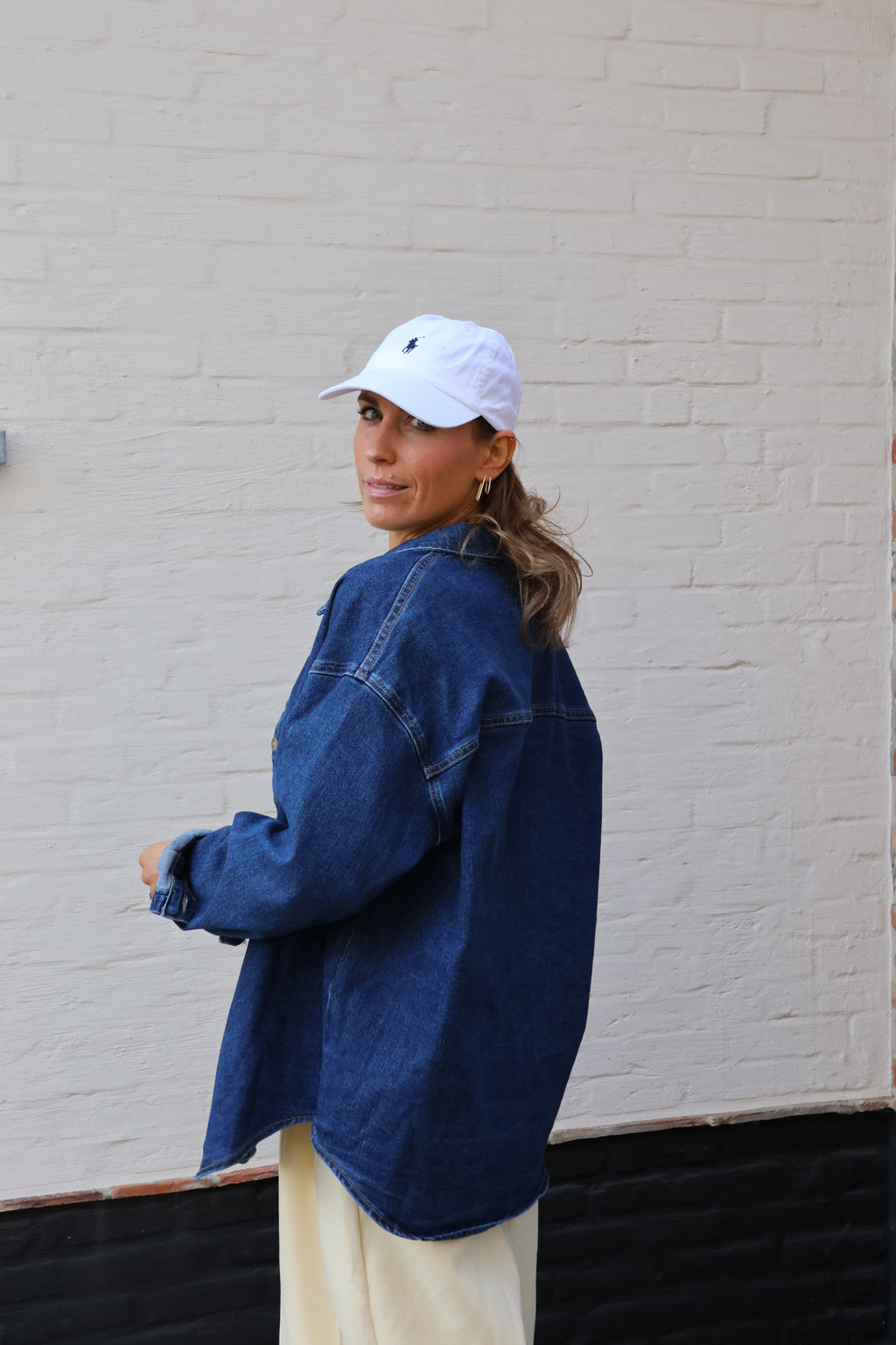 Vero dark denim jeanshemdje