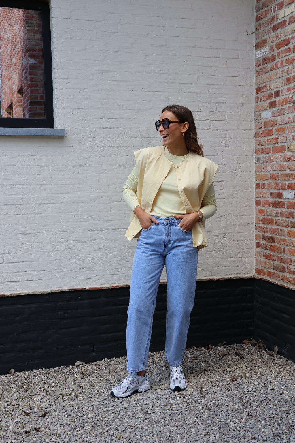 Maelle longsleeve geel