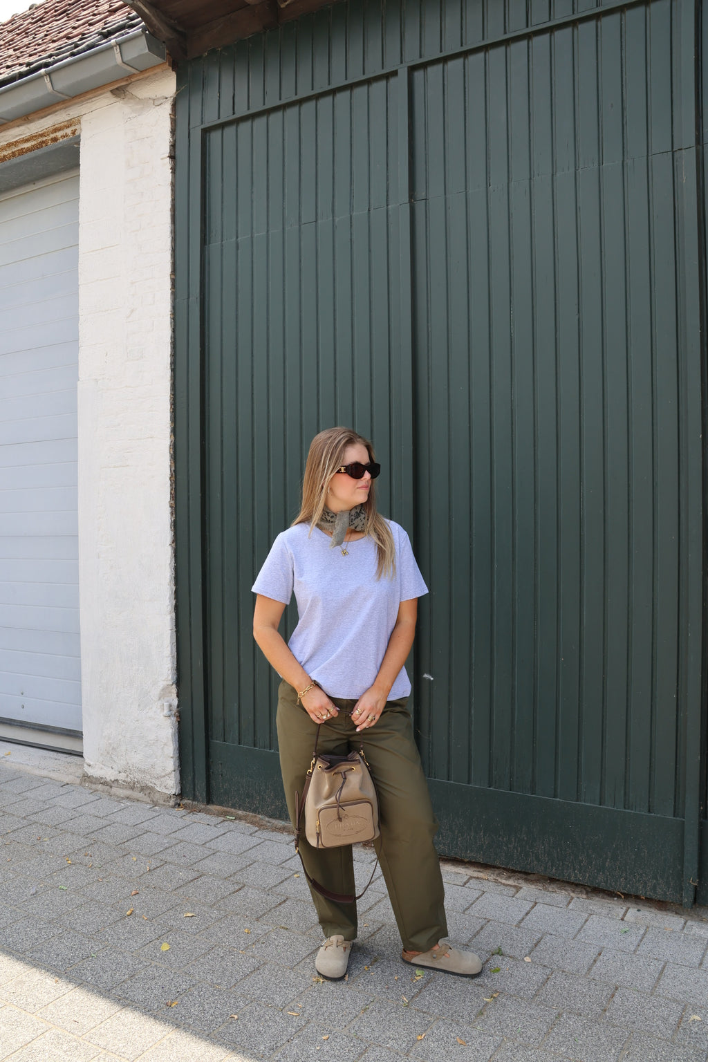 Belle T-shirt grijs