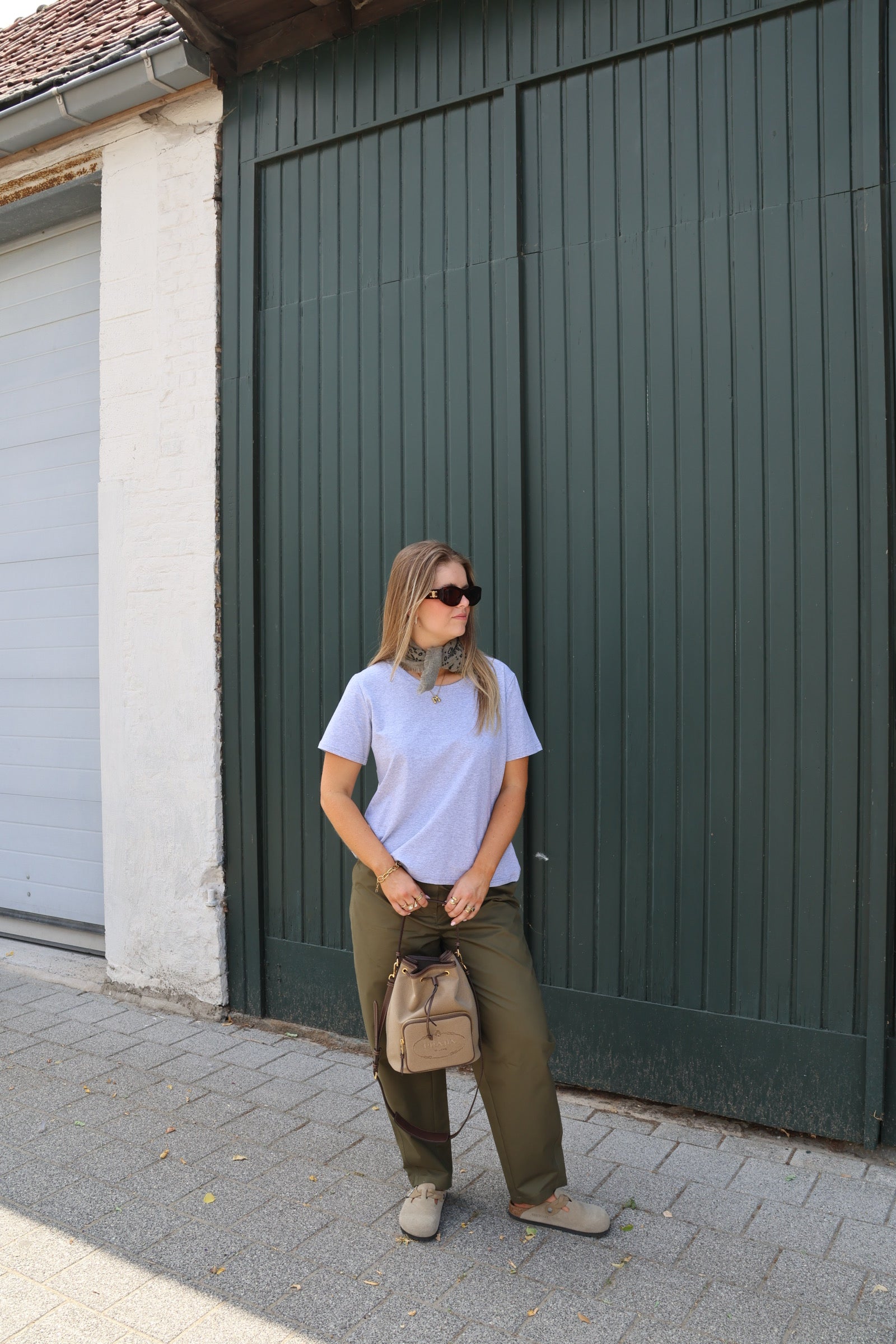 Belle T-shirt grijs