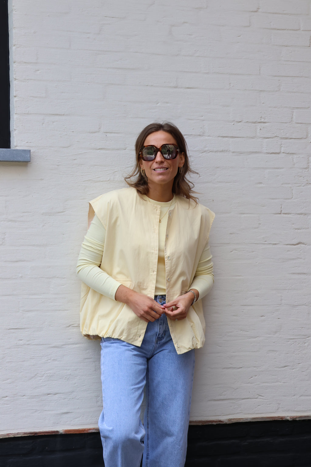 Maelle longsleeve geel