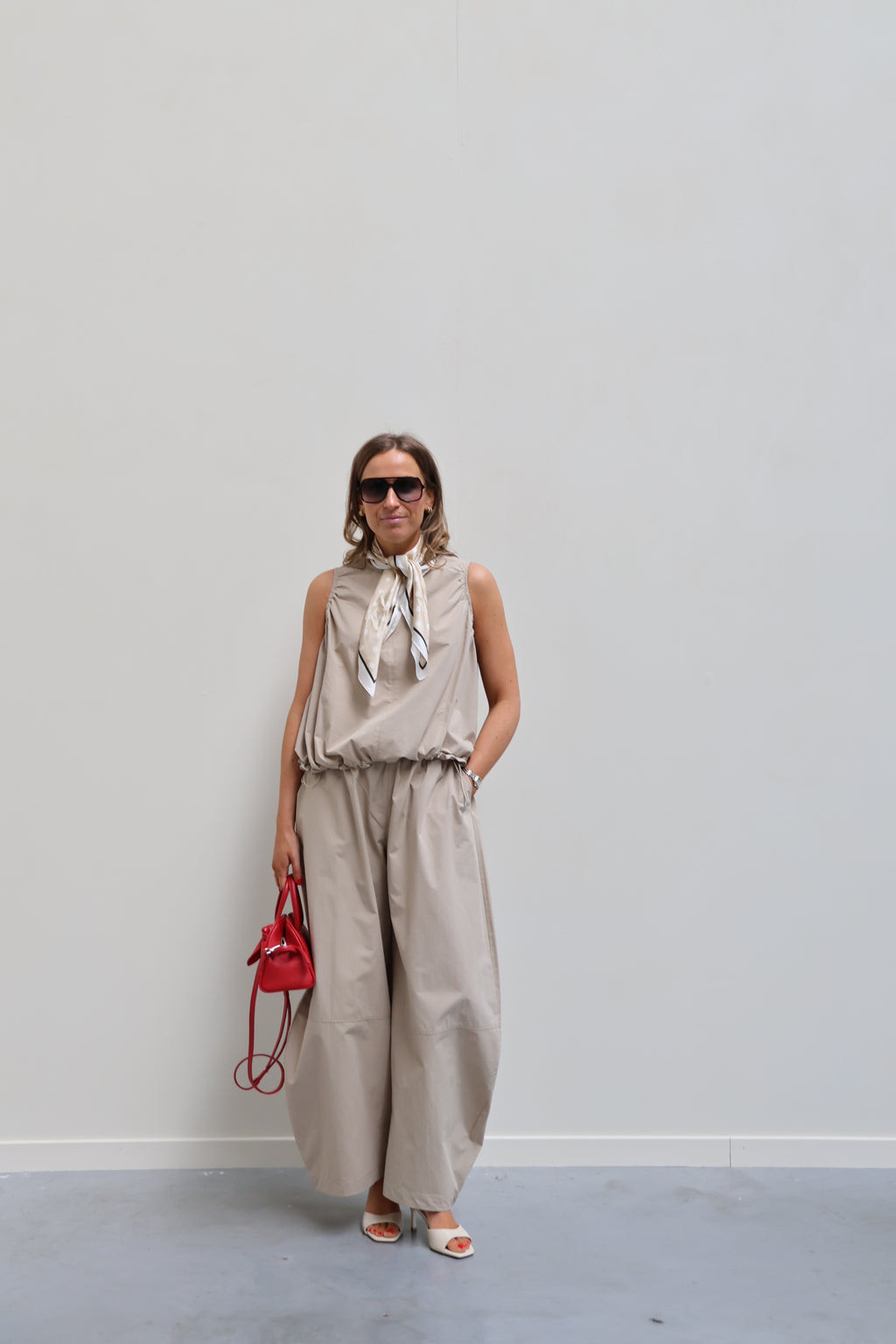 Alba baggy broek beige