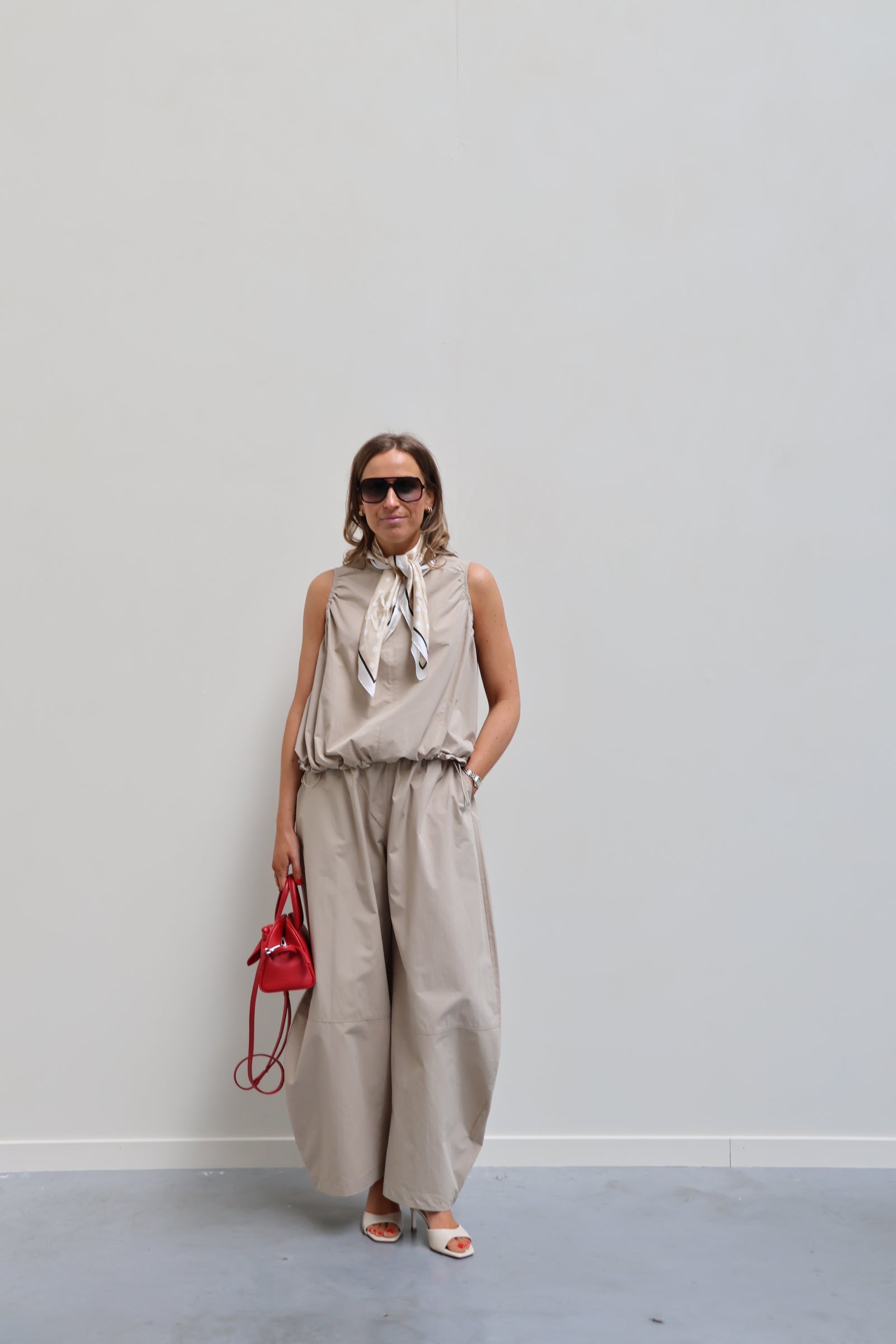 Alba baggy broek beige