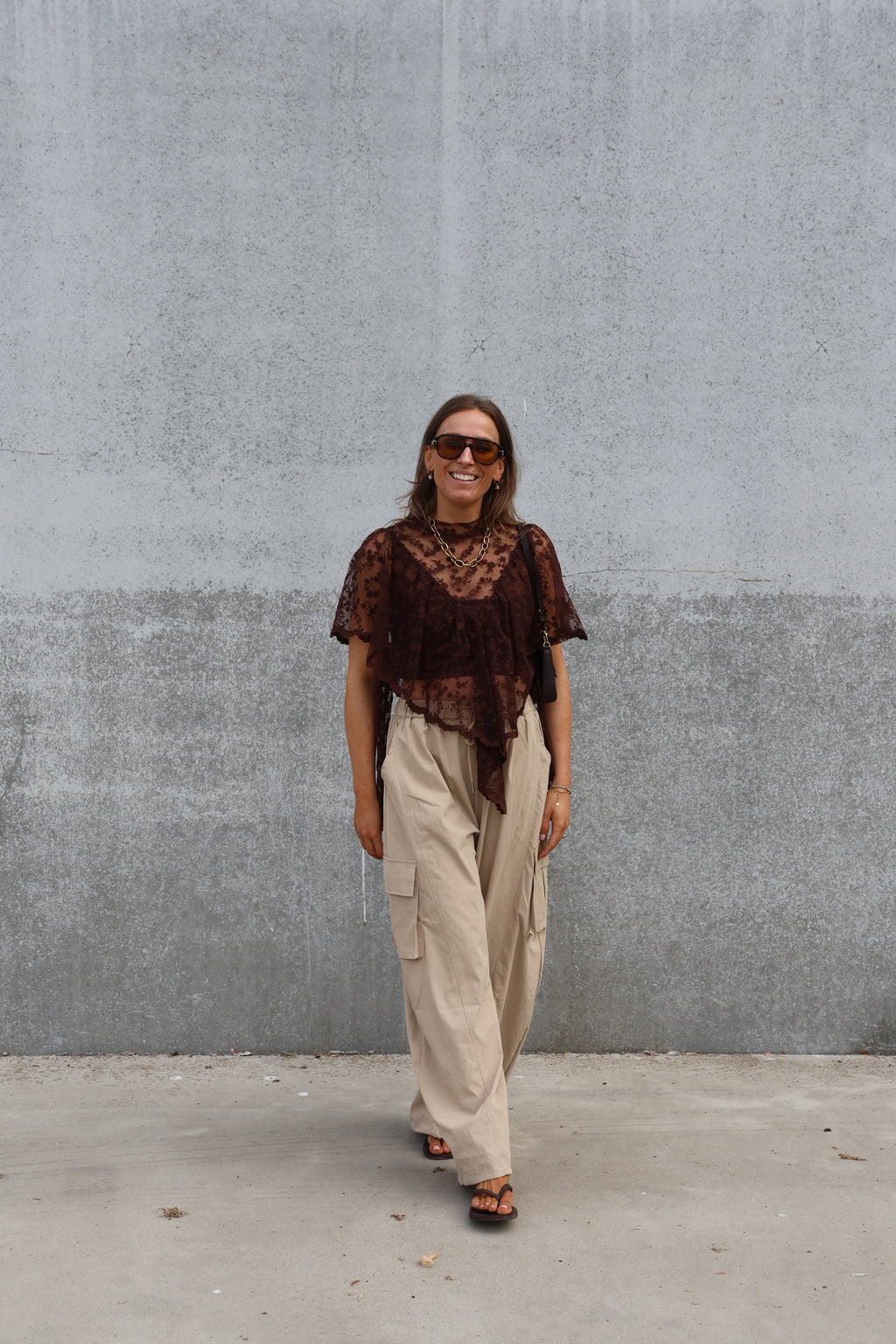 Lena cargo trousers beige