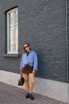 Zoë mesh top bruin