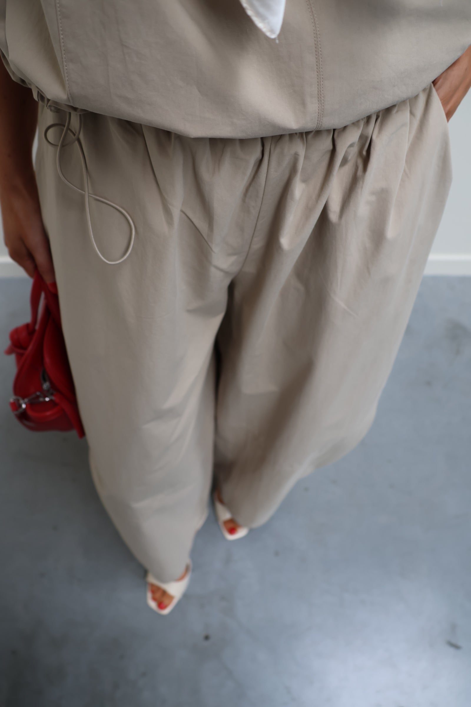 Alba baggy broek beige