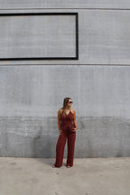 Elisa jumpsuit terracotta