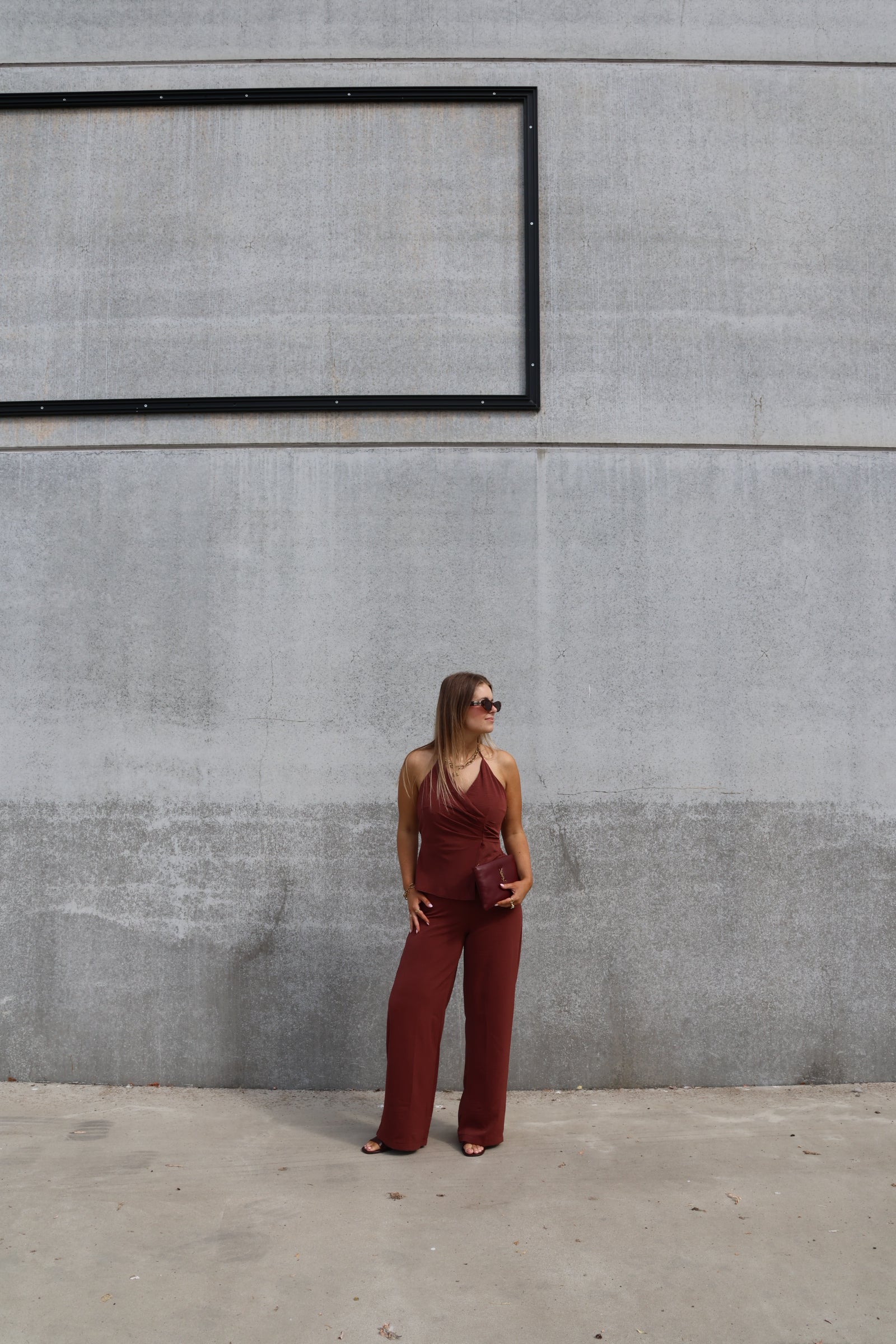 Elisa jumpsuit terracotta