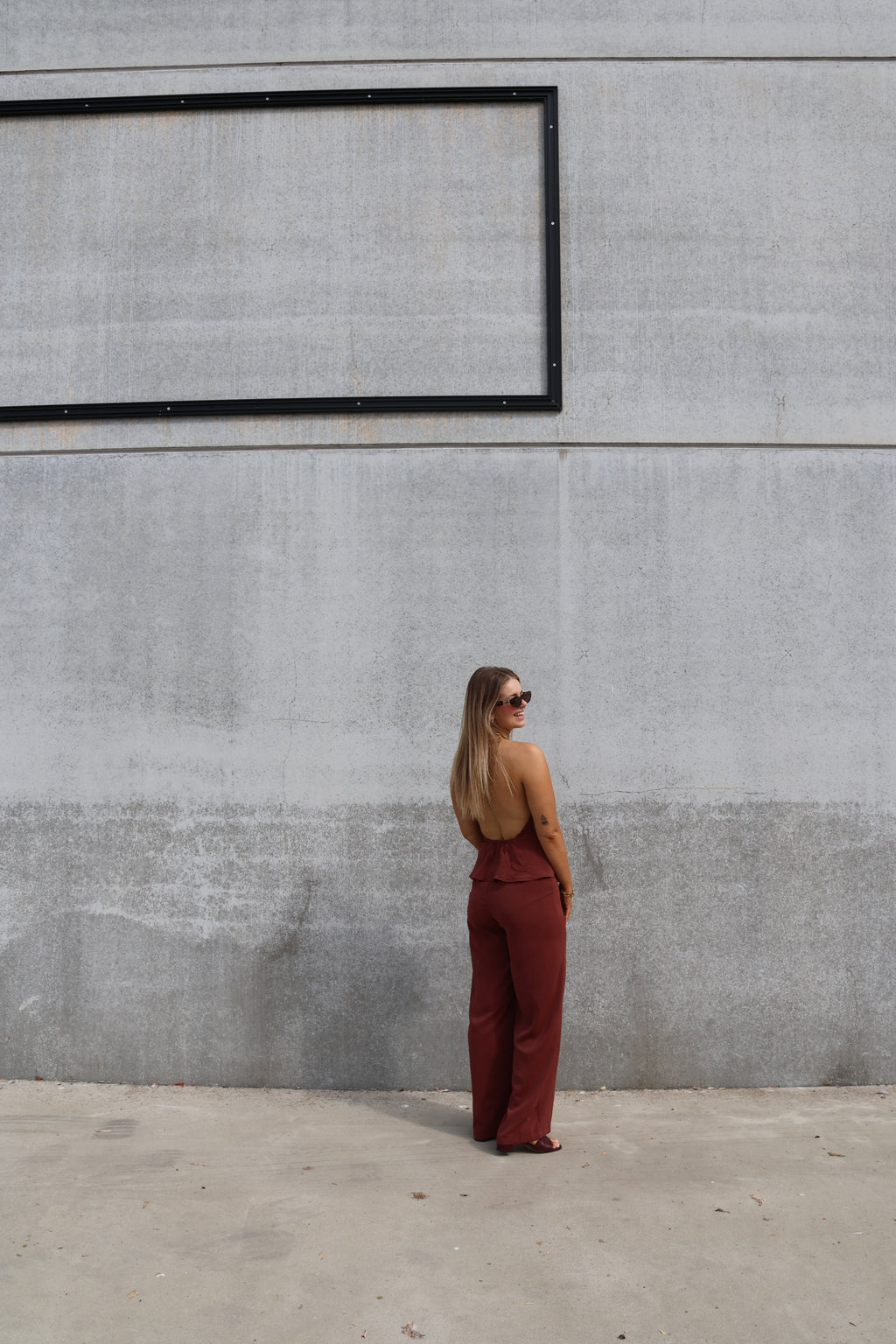 Elisa jumpsuit terracotta
