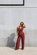 Elisa jumpsuit terracotta