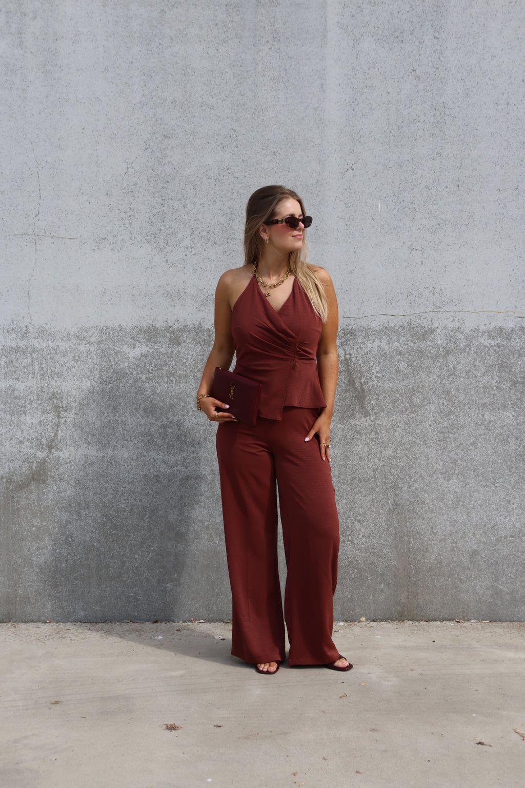 Elisa jumpsuit terracotta