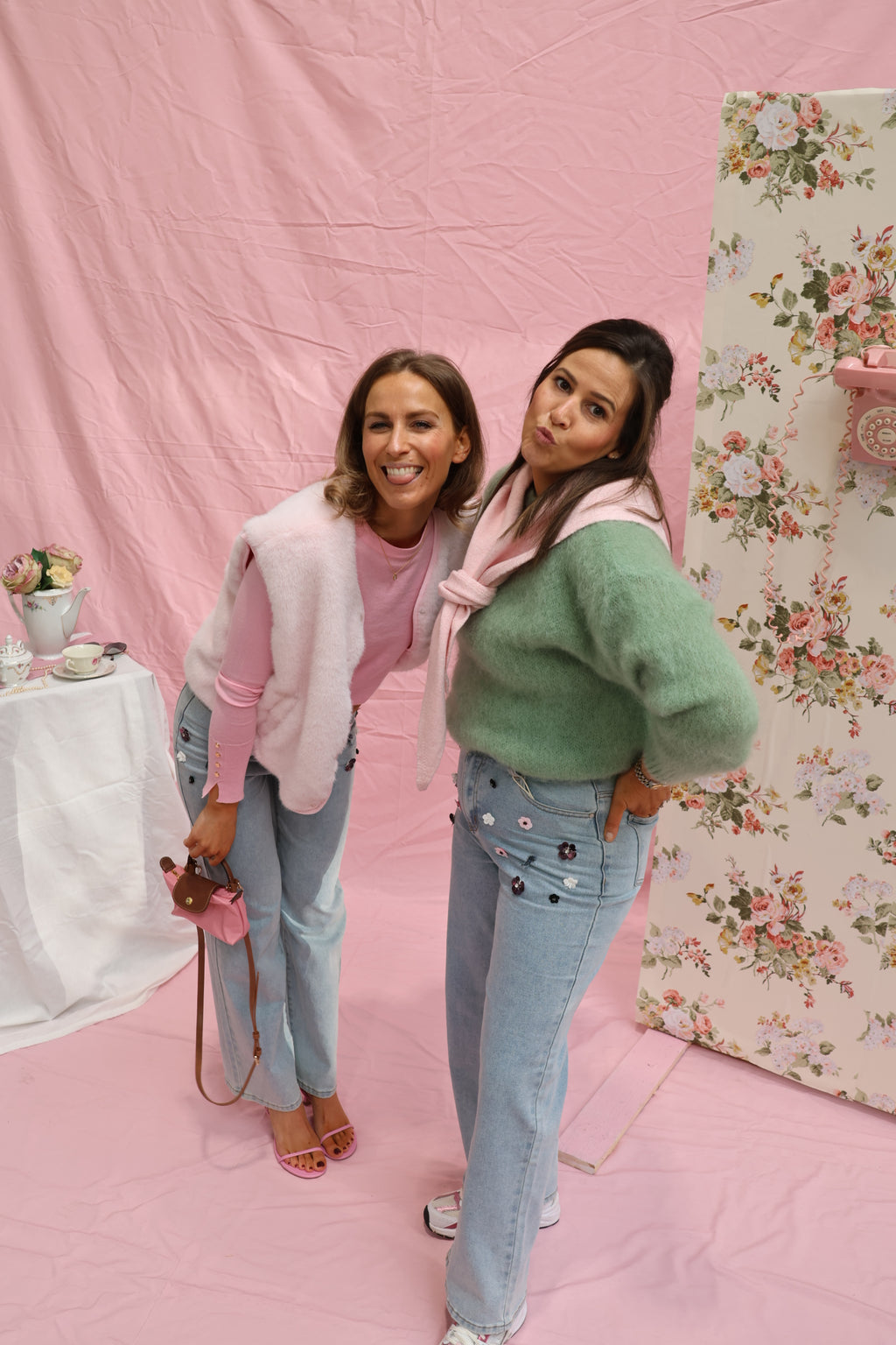 Antonia mohair knit soft green