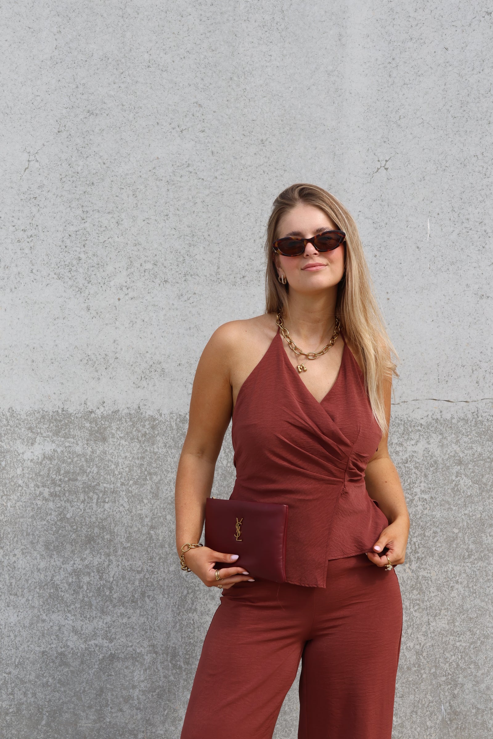 Elisa jumpsuit terracotta