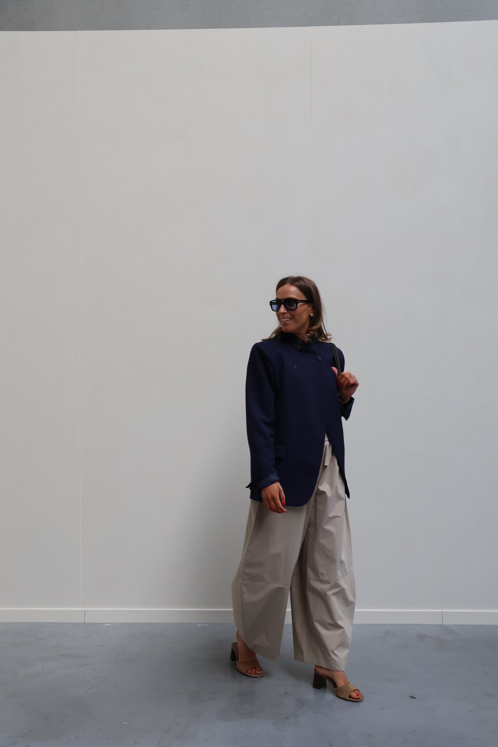 Alba baggy broek beige