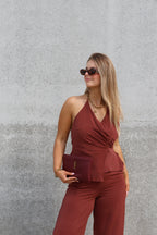 Elisa jumpsuit terracotta