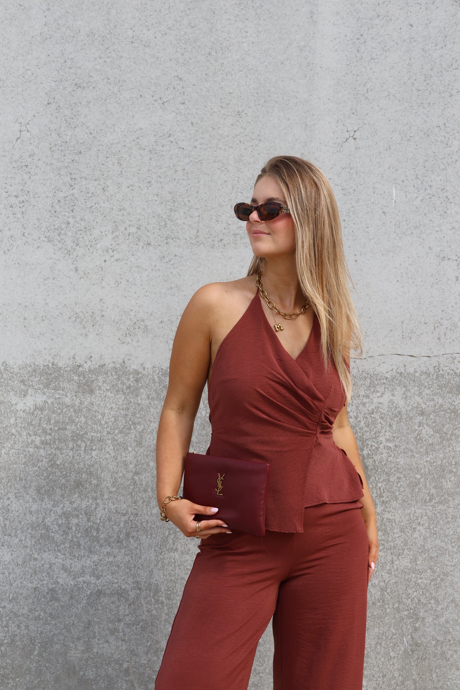 Elisa jumpsuit terracotta