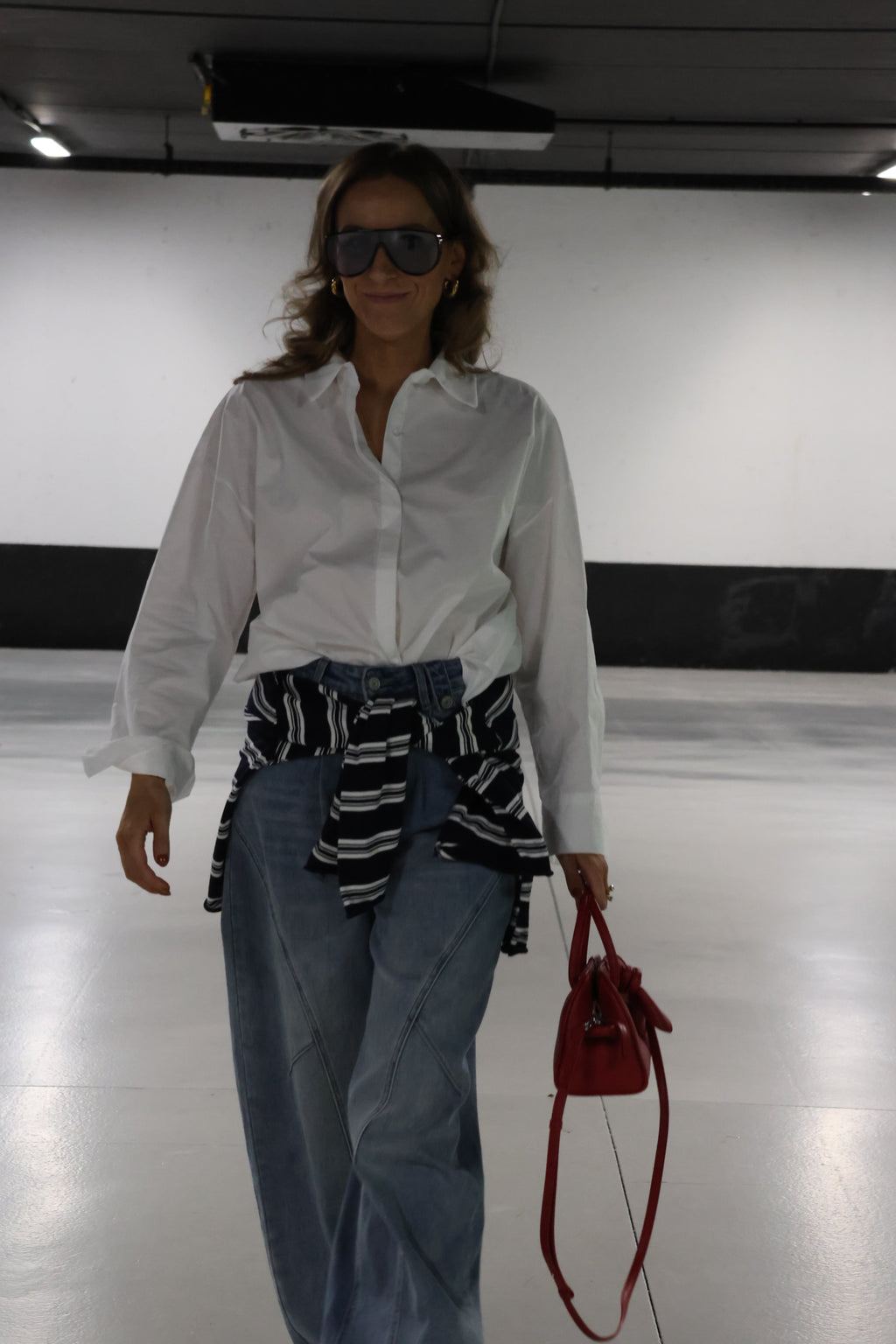 Léa gestreepte longsleeve marine