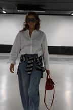 Léa gestreepte longsleeve marine