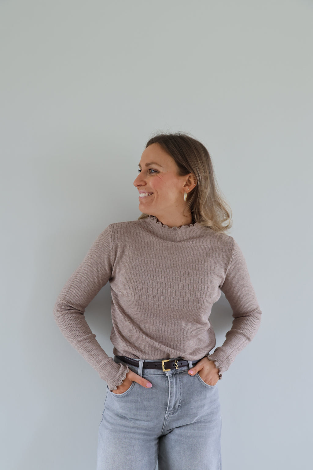 Julia pulletje taupe