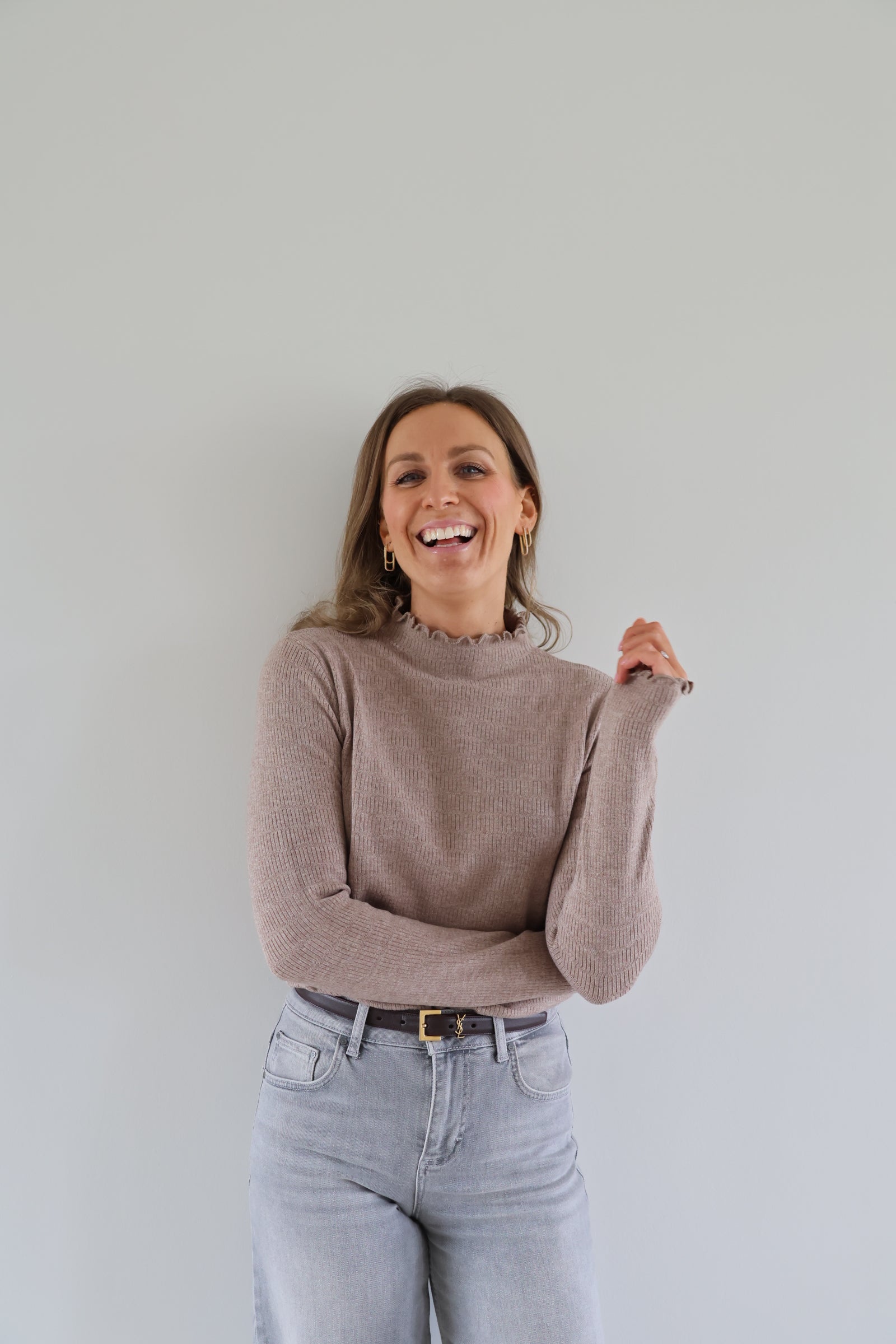 Julia pulletje taupe