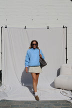 Dany grofgebreide mohair knit lichtblauw