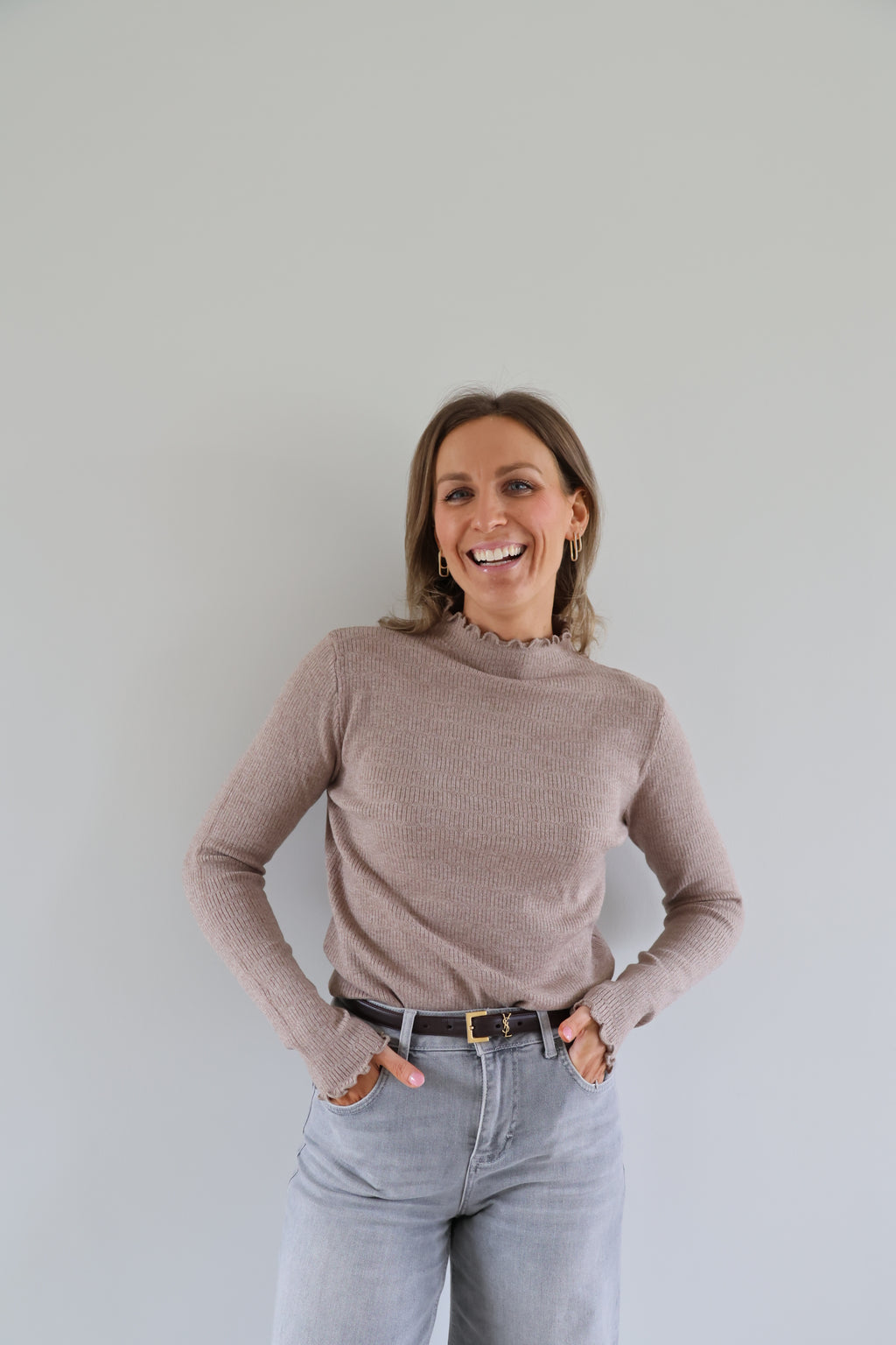 Julia pulletje taupe