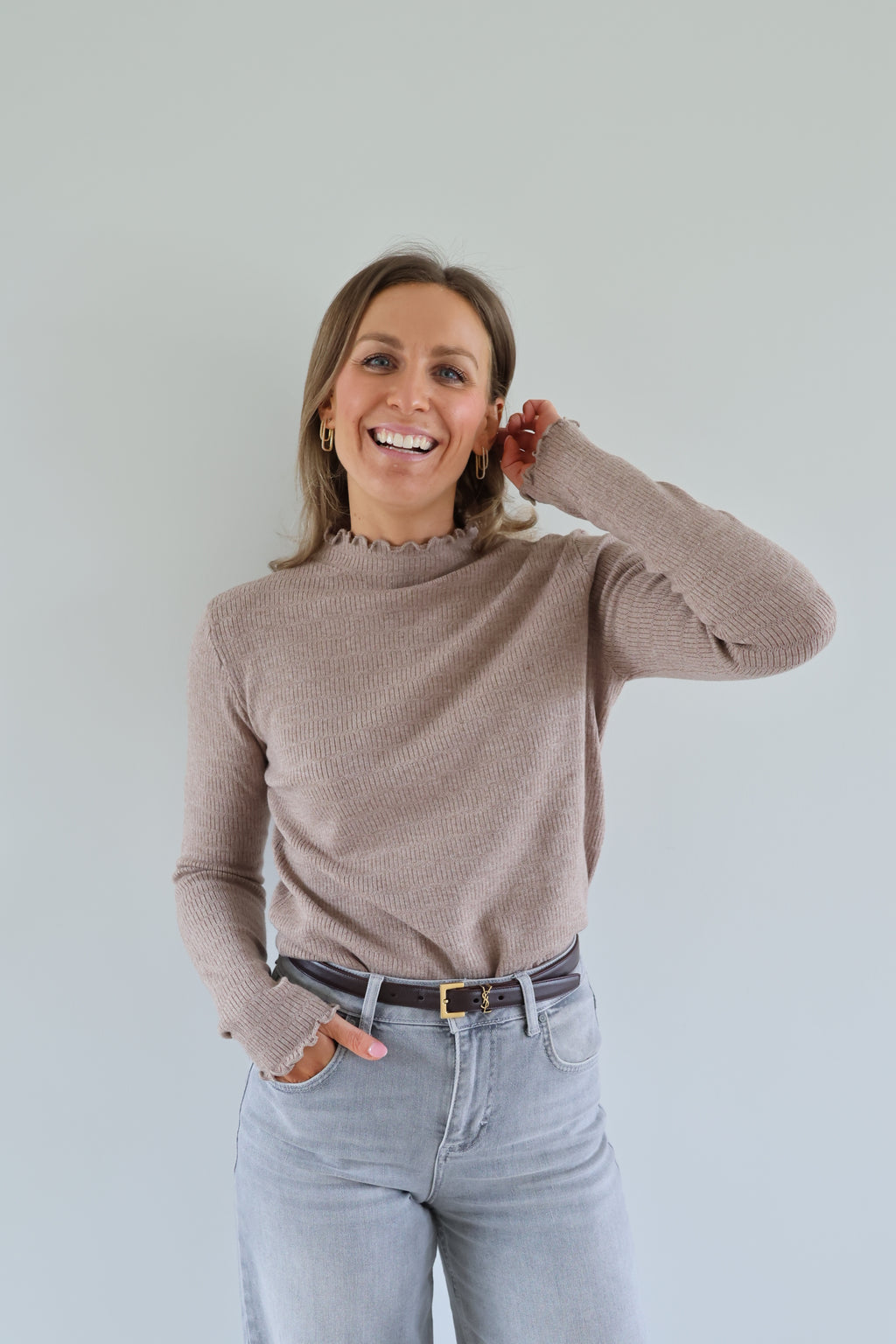 Julia pulletje taupe