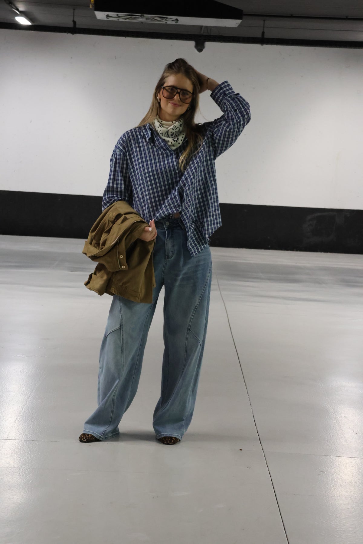 Agnes geruit hemd blauw