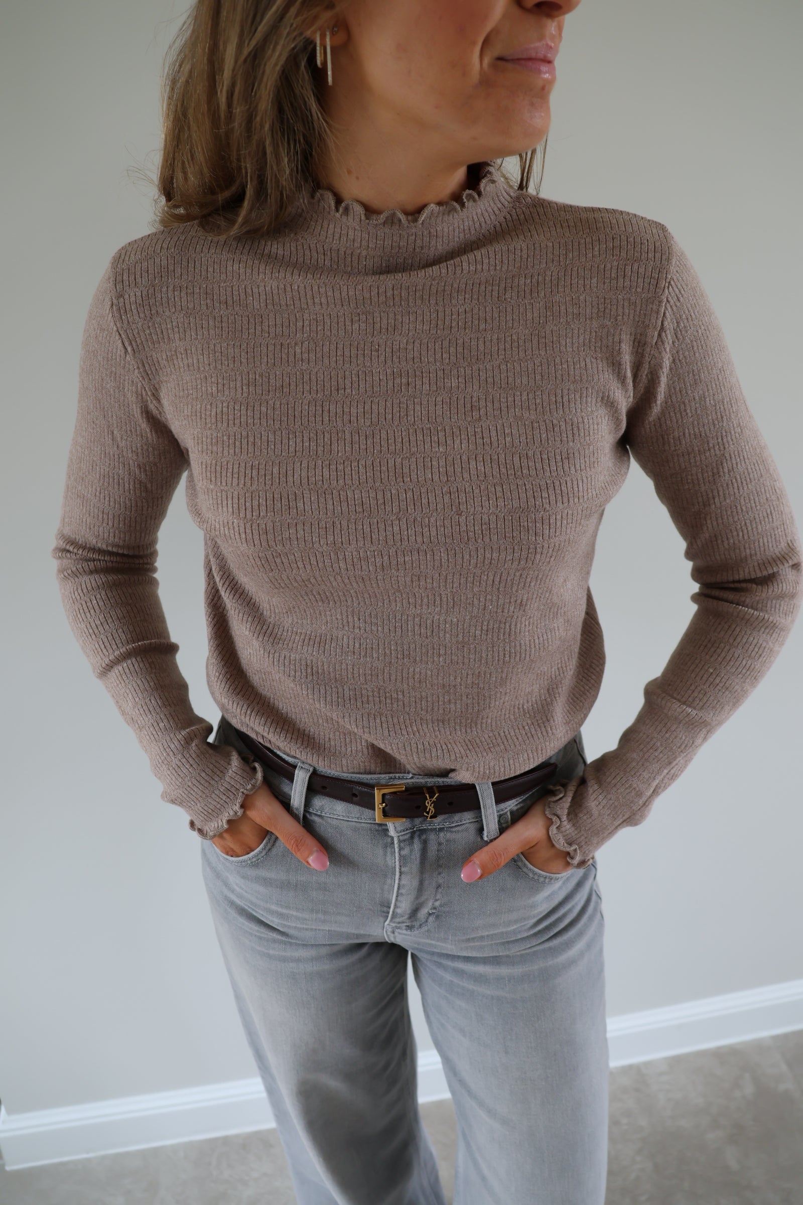 Julia pulletje taupe