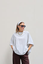 Gulia oversized T-shirt grijs
