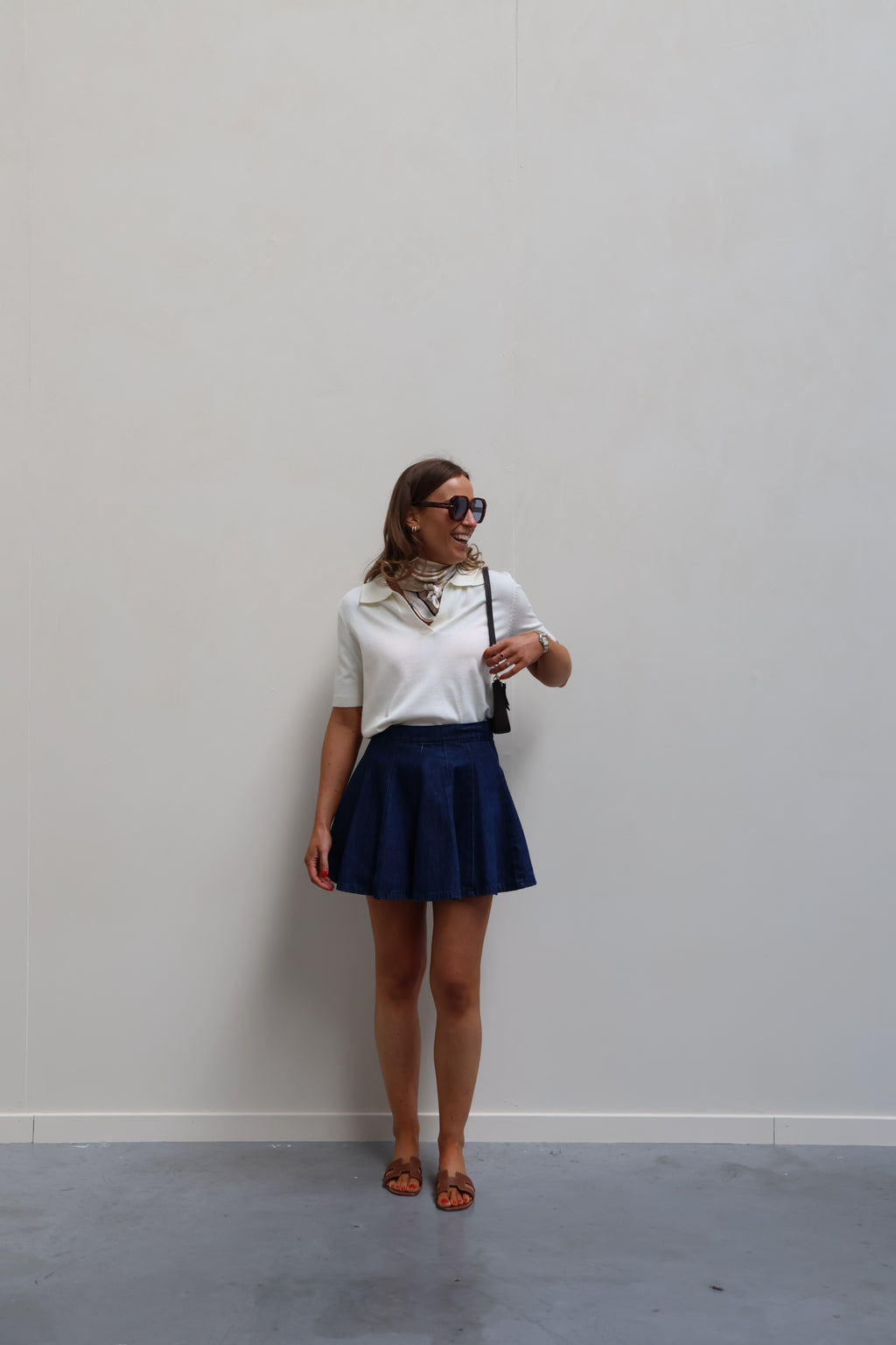 Lilith dark denim skirt