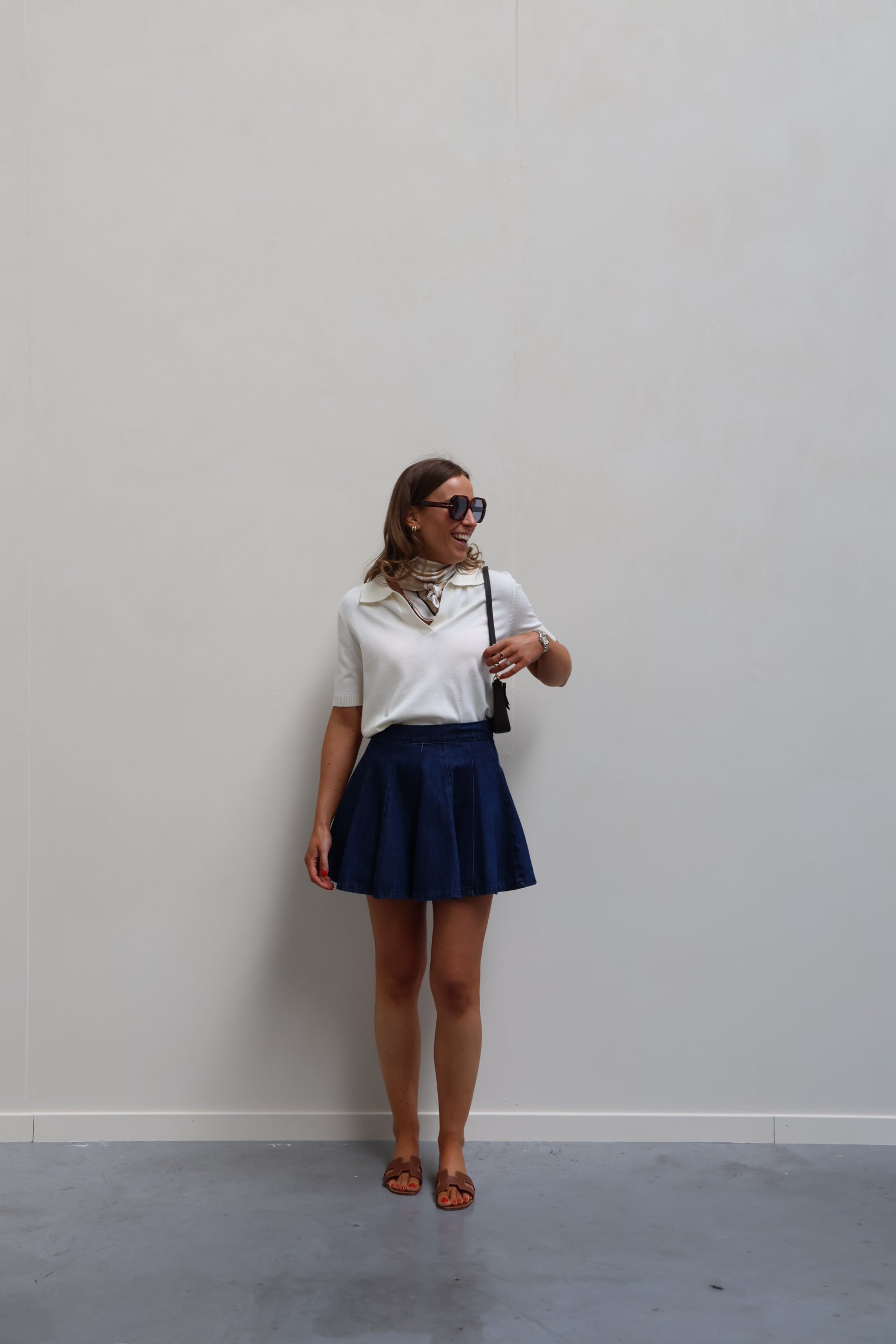 Lilith dark denim skirt