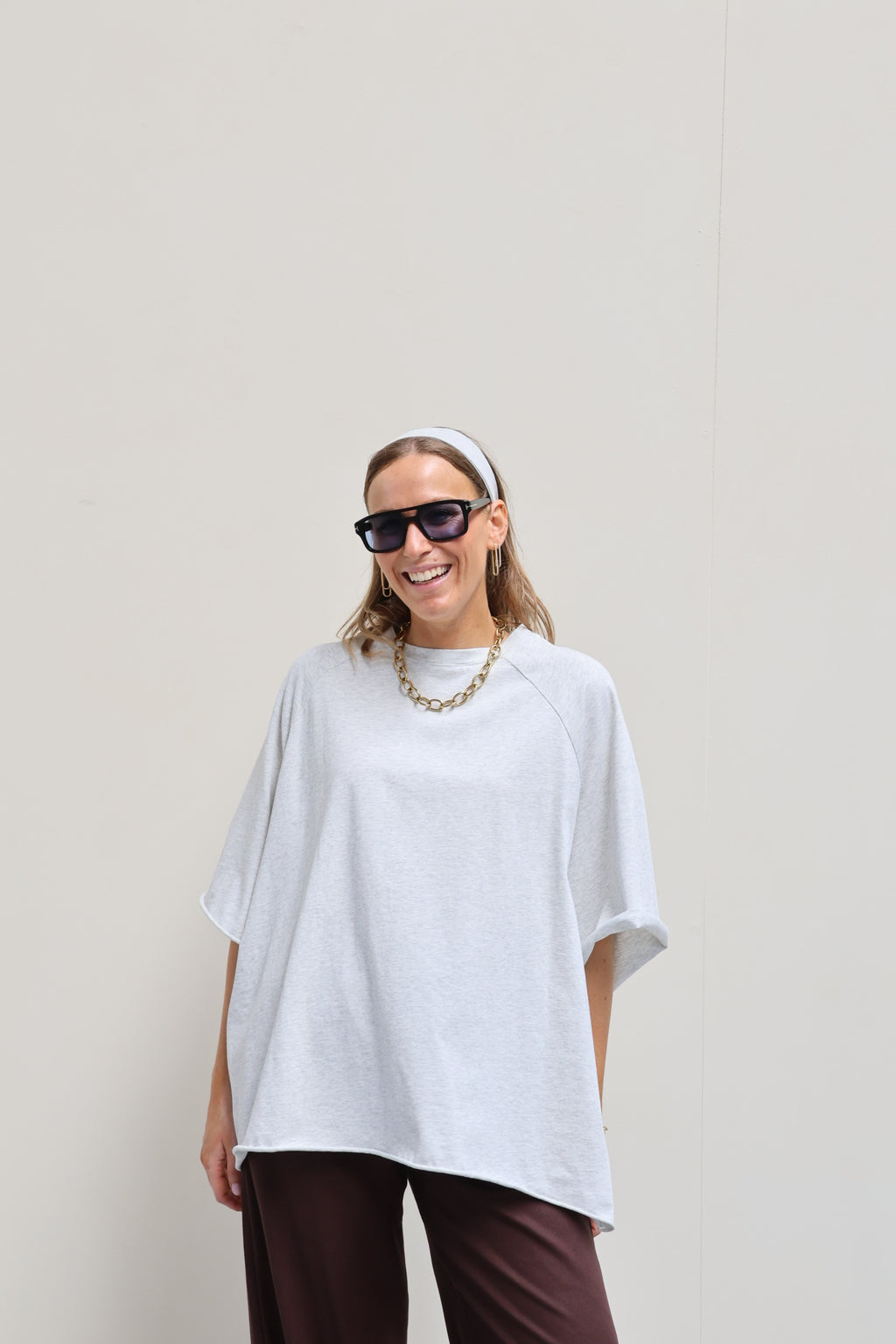 Gulia oversized T-shirt grijs