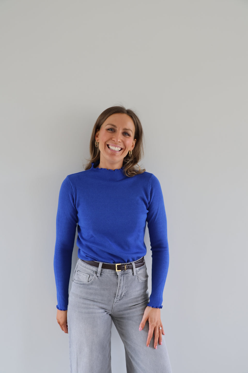 Julia pulletje cobalt blauw