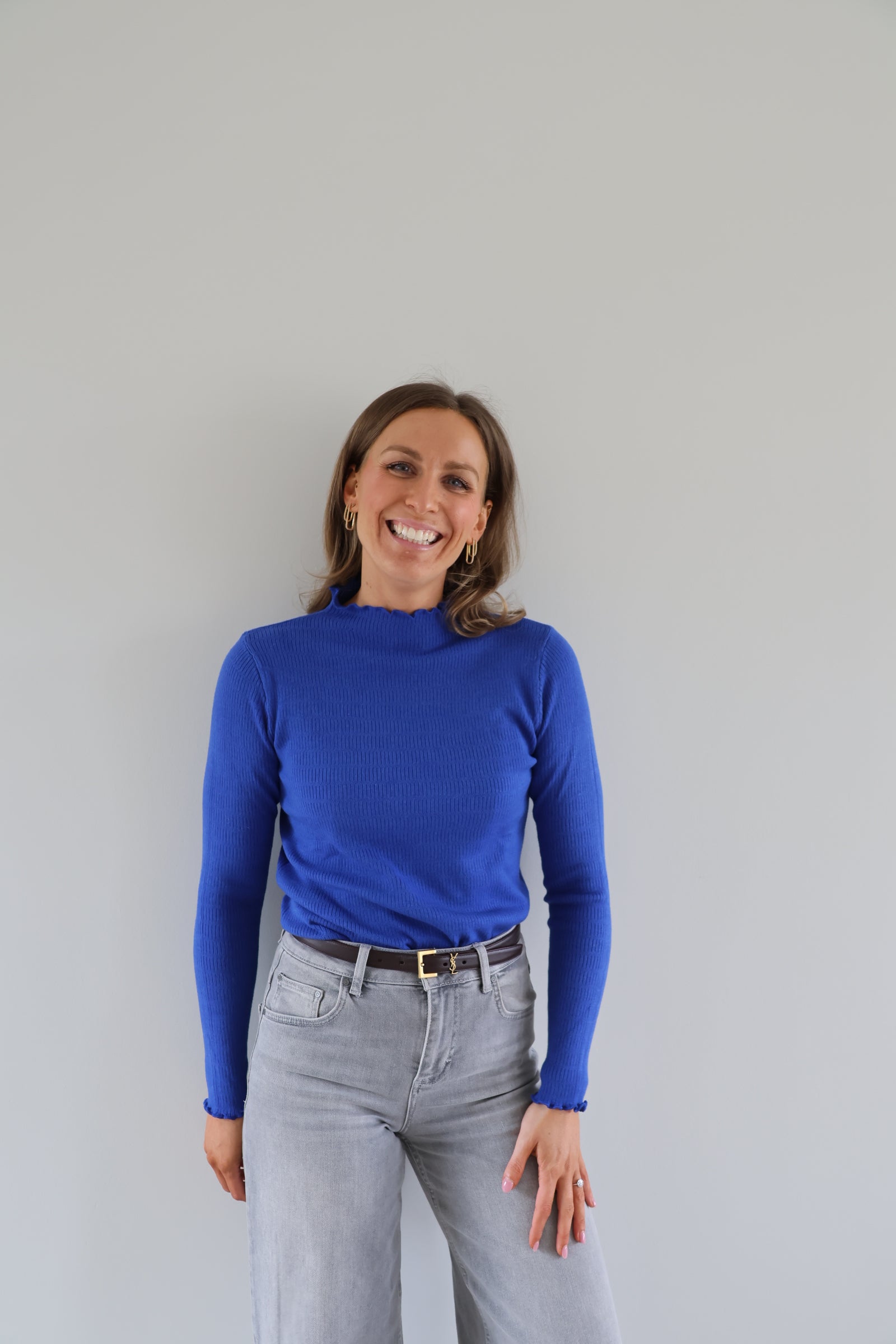 Julia pulletje cobalt blauw