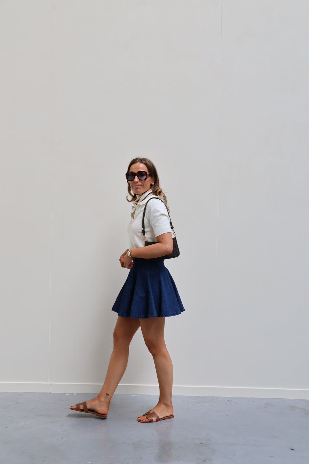 Lilith dark denim skirt