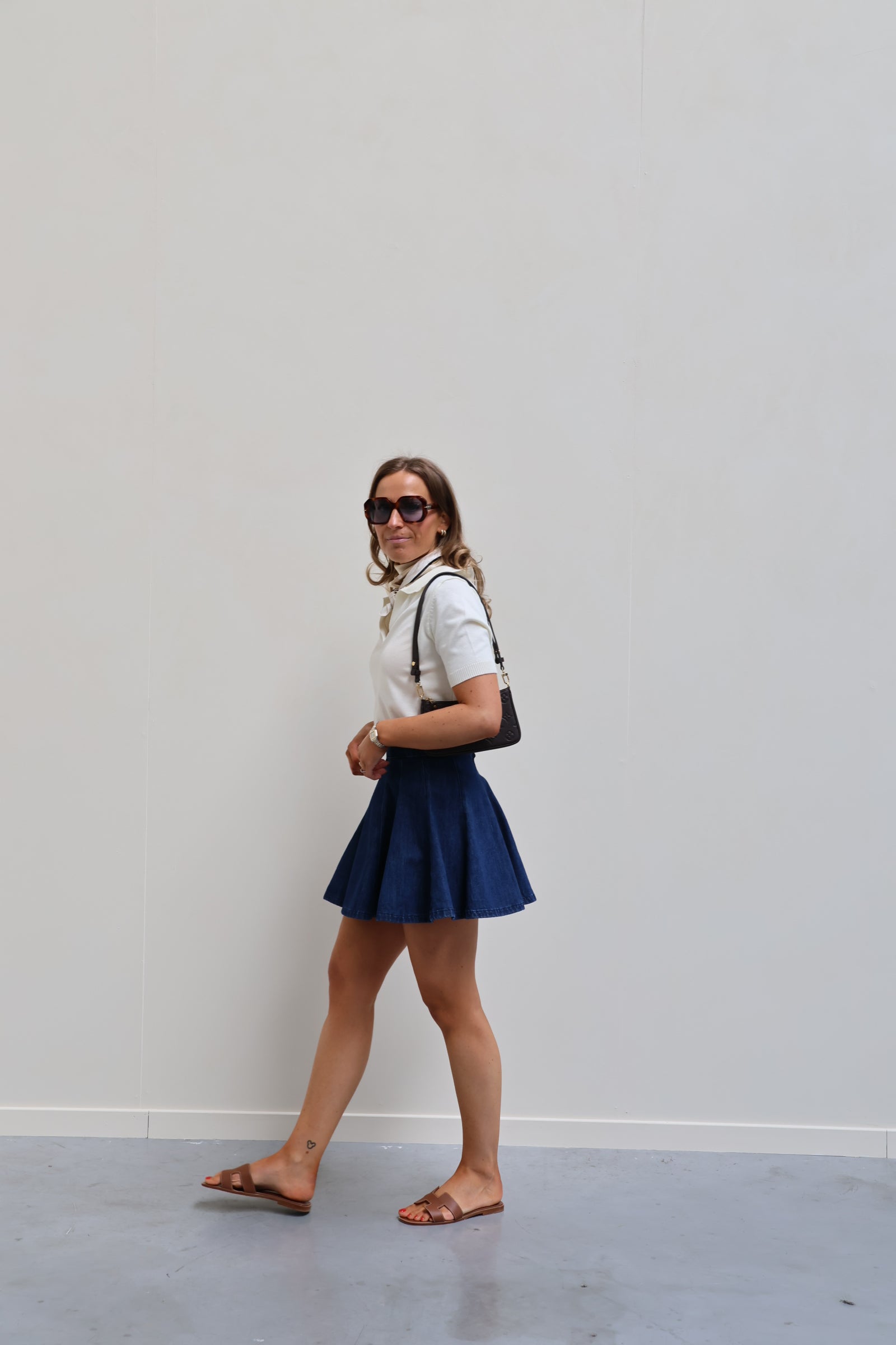 Lilith dark denim skirt