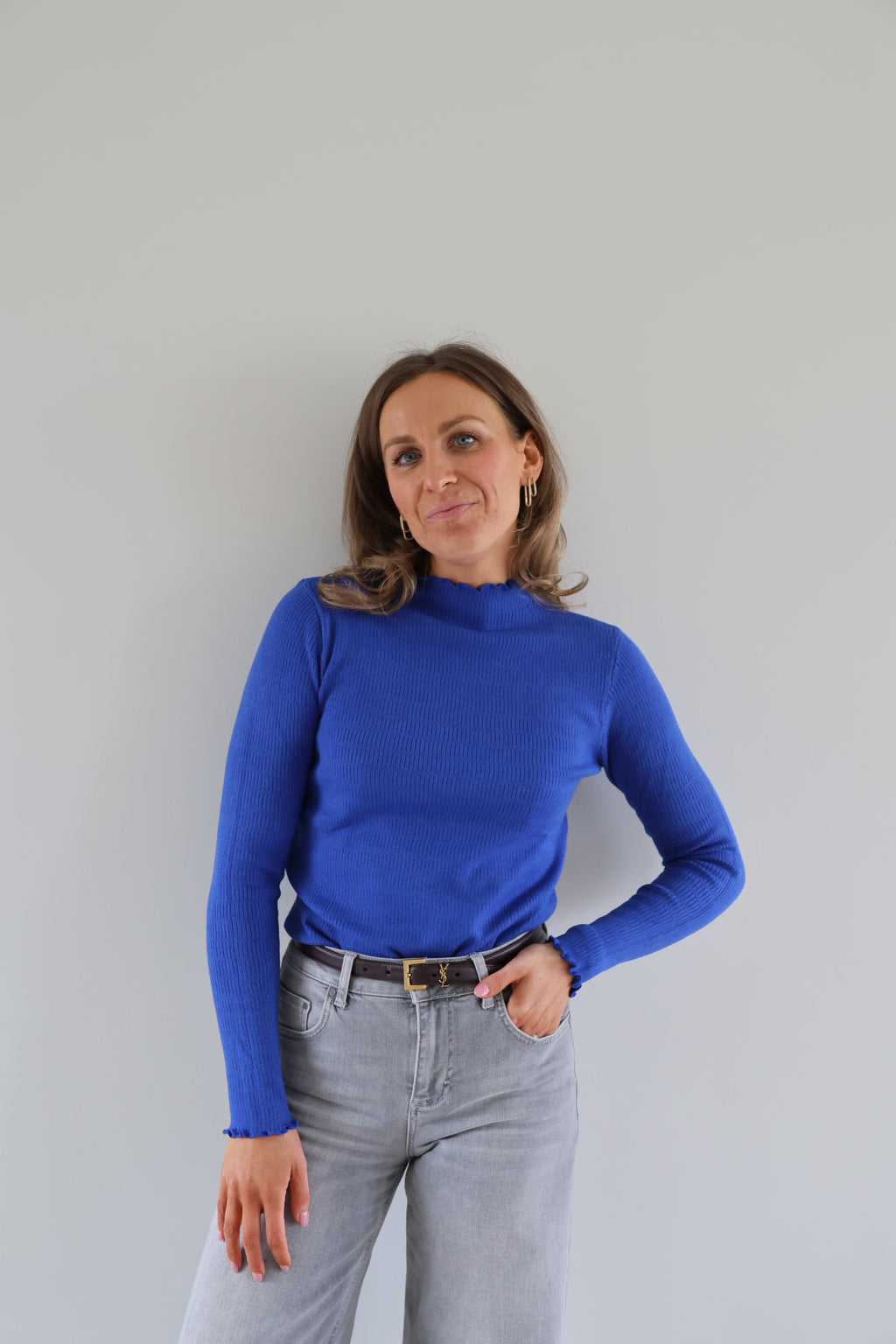 Julia pulletje cobalt blauw