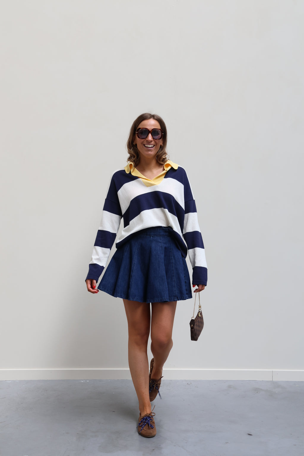 Lilith dark denim skirt