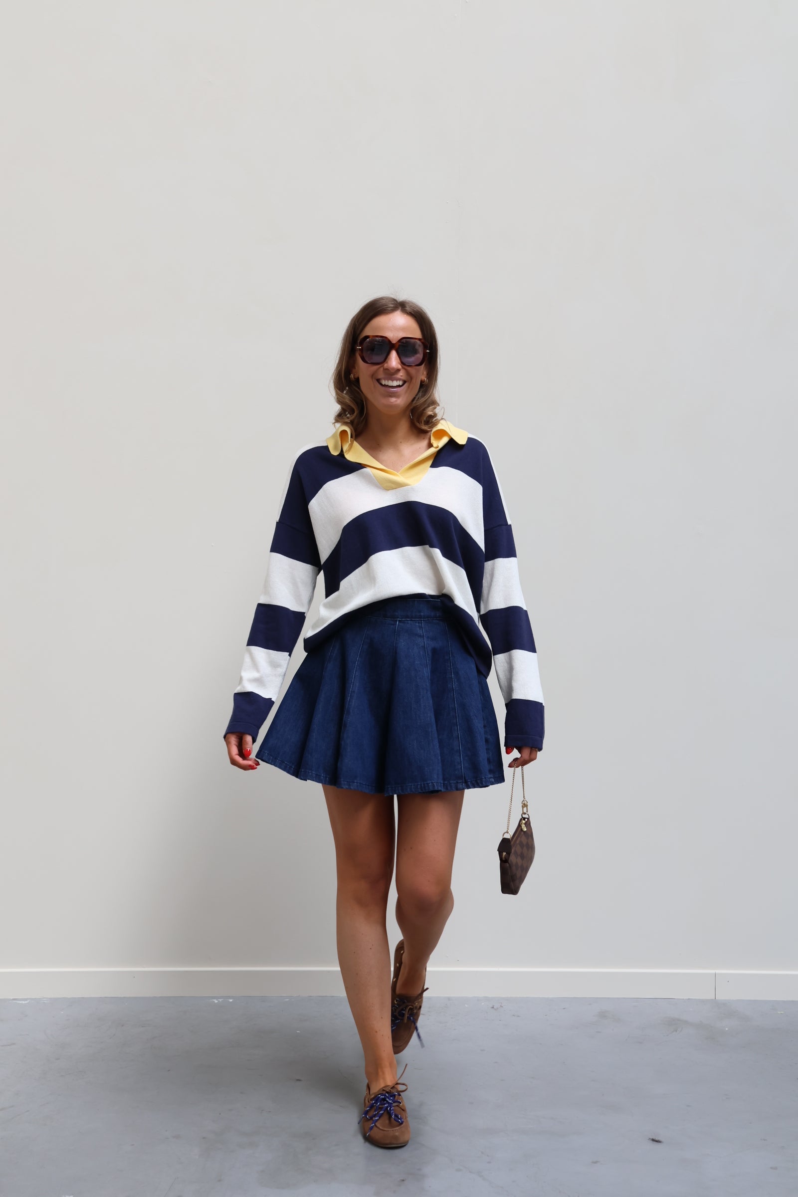 Lilith dark denim skirt