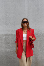 Bea oversized blazer rood