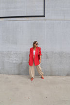 Bea oversized blazer rood