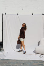 Clarisse sweater met beertje bruin