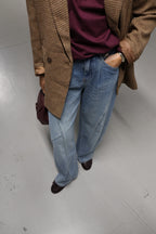 Farah balloon jeans light denim