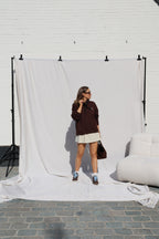 Clarisse sweater met beertje bruin