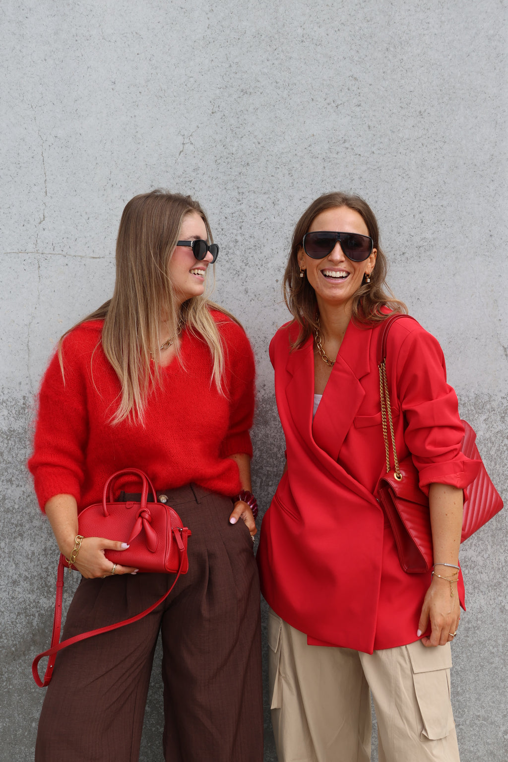 Leonce mohair polo rood
