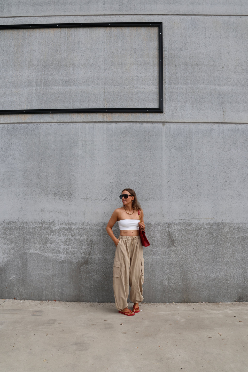 Leia bandeau stretch top wit