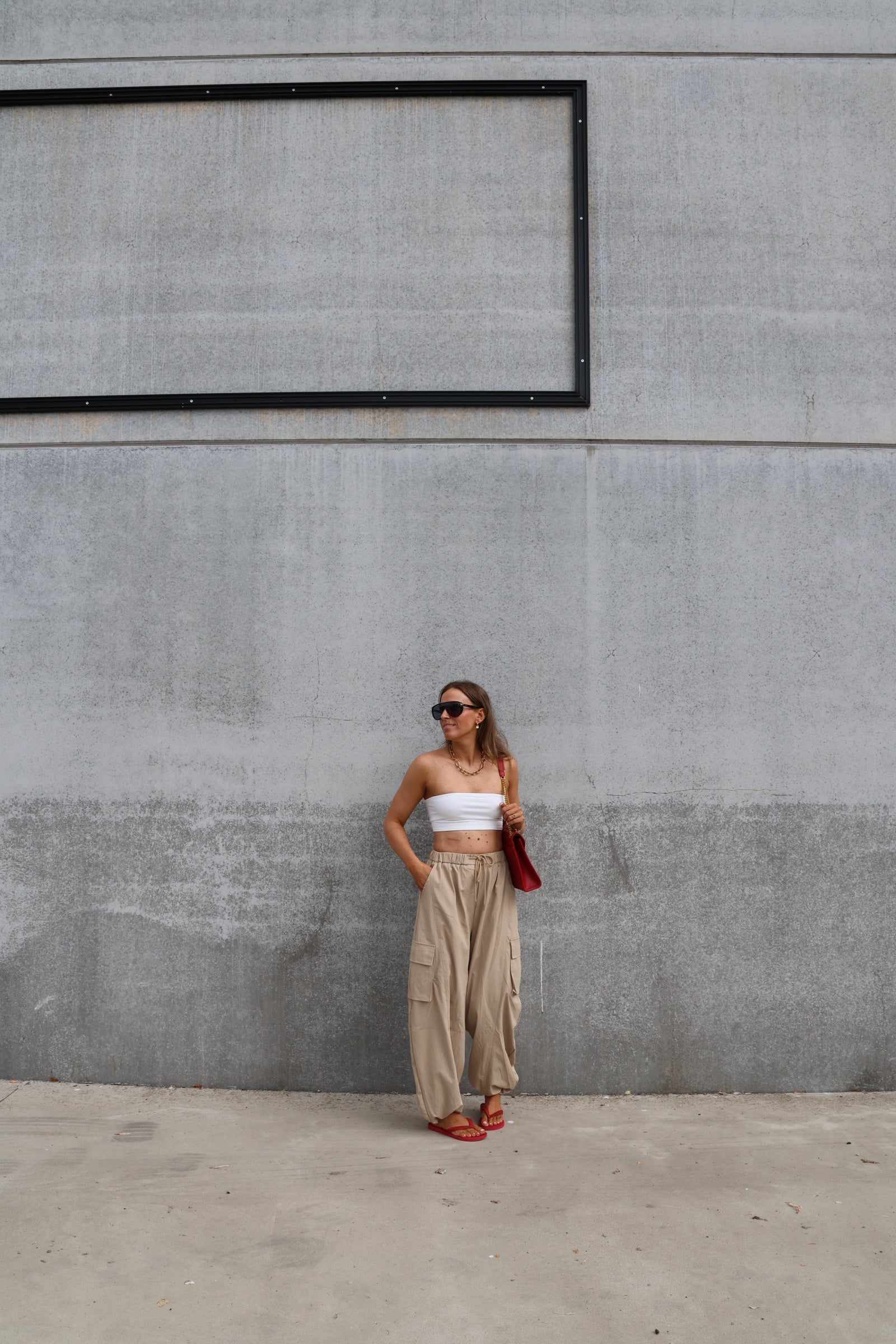 Leia bandeau stretch top wit