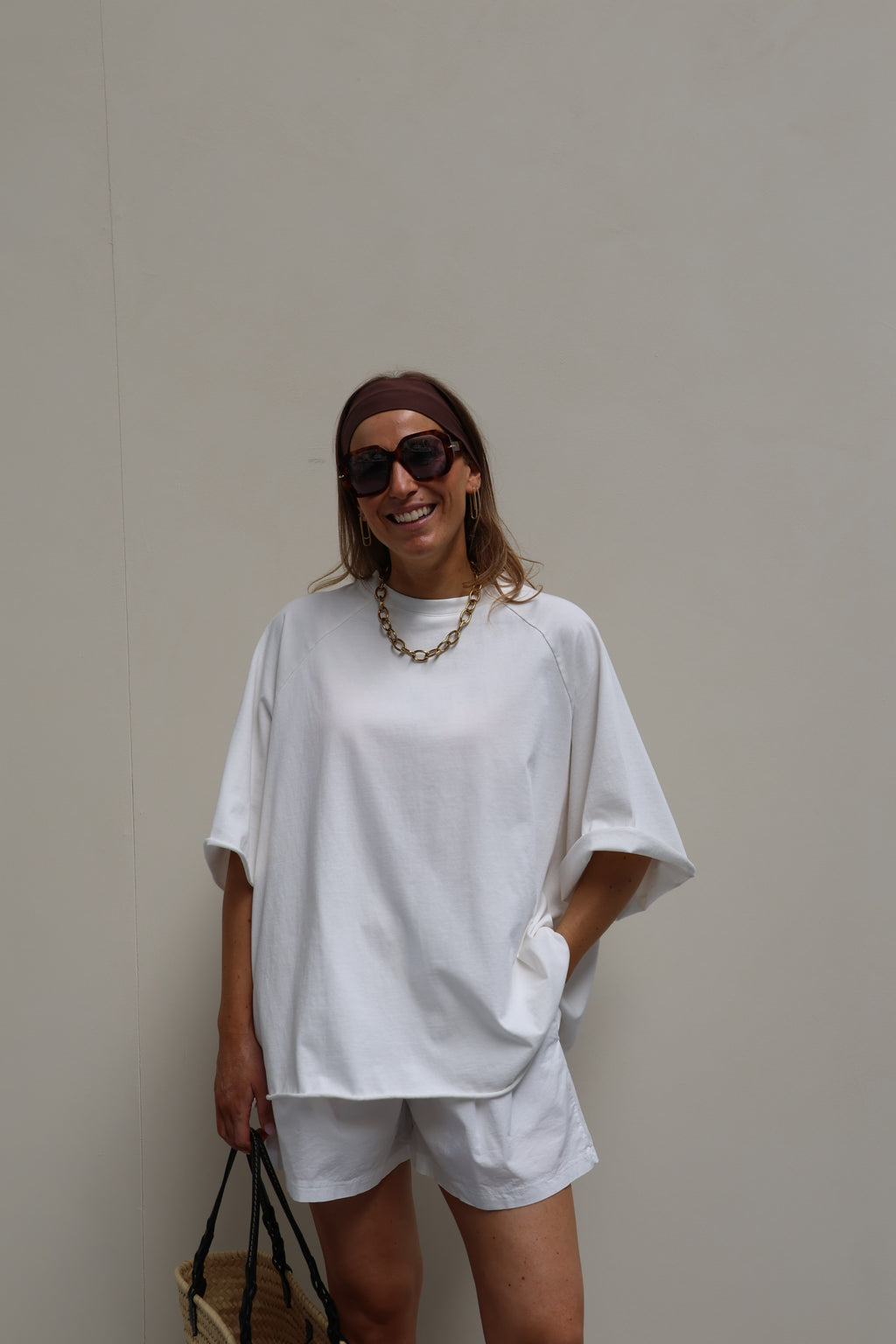 Gulia oversized T-shirt wit