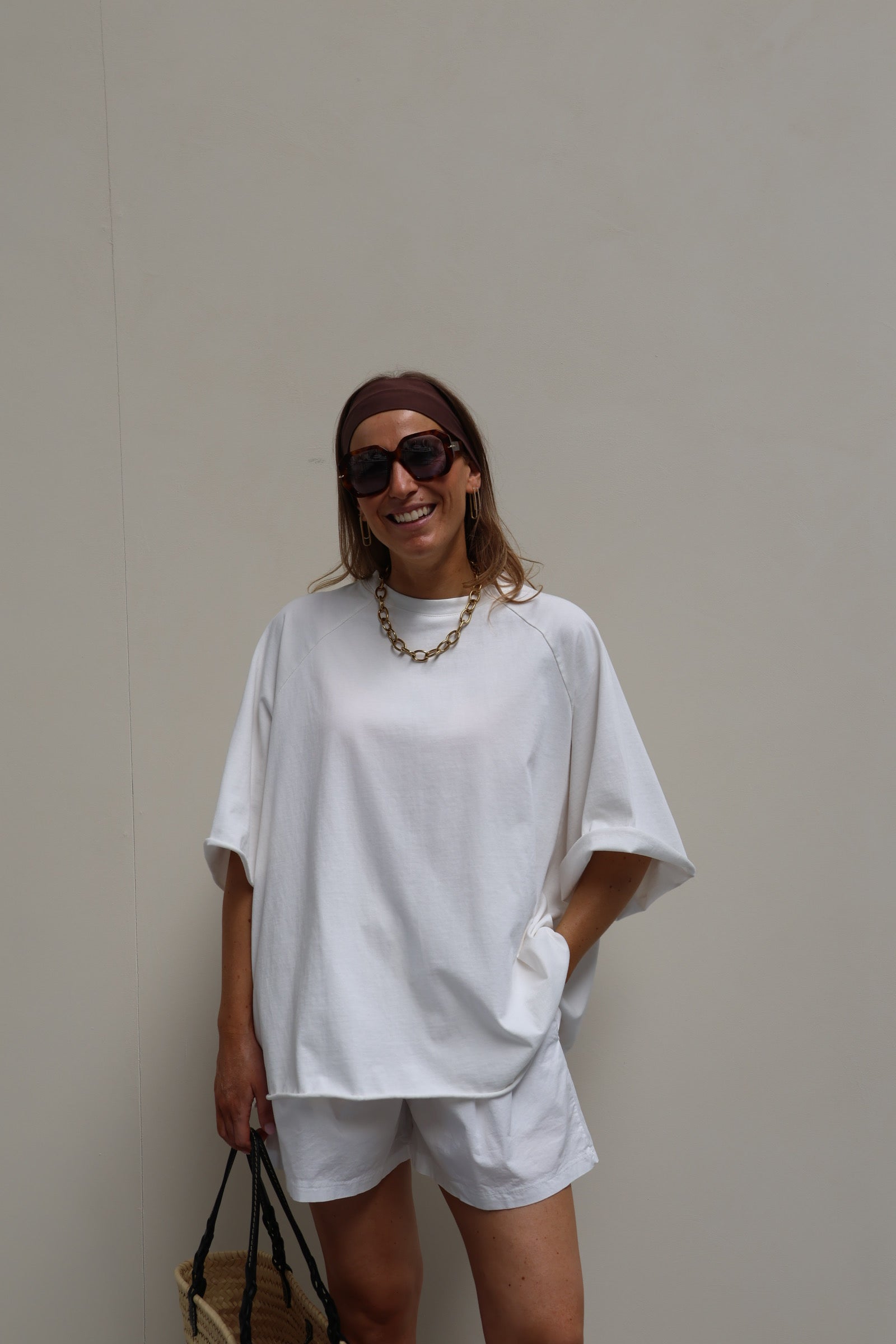 Gulia oversized T-shirt wit